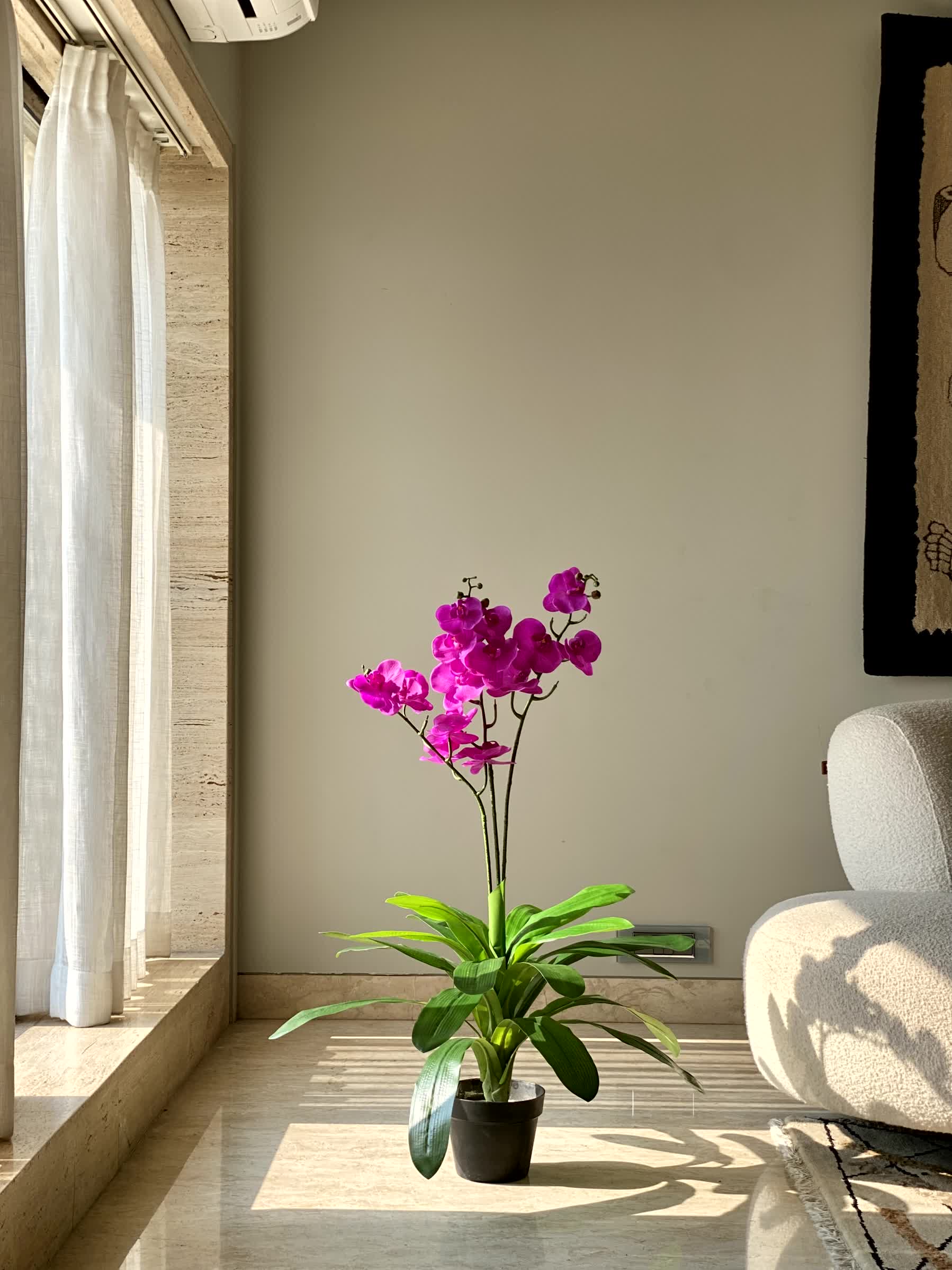 Artificial Orchid Plant - 3.5 Feet