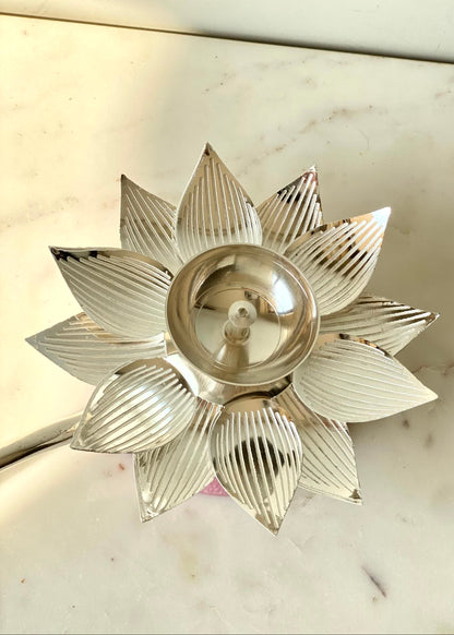 Padma Silver Diya Gift Set