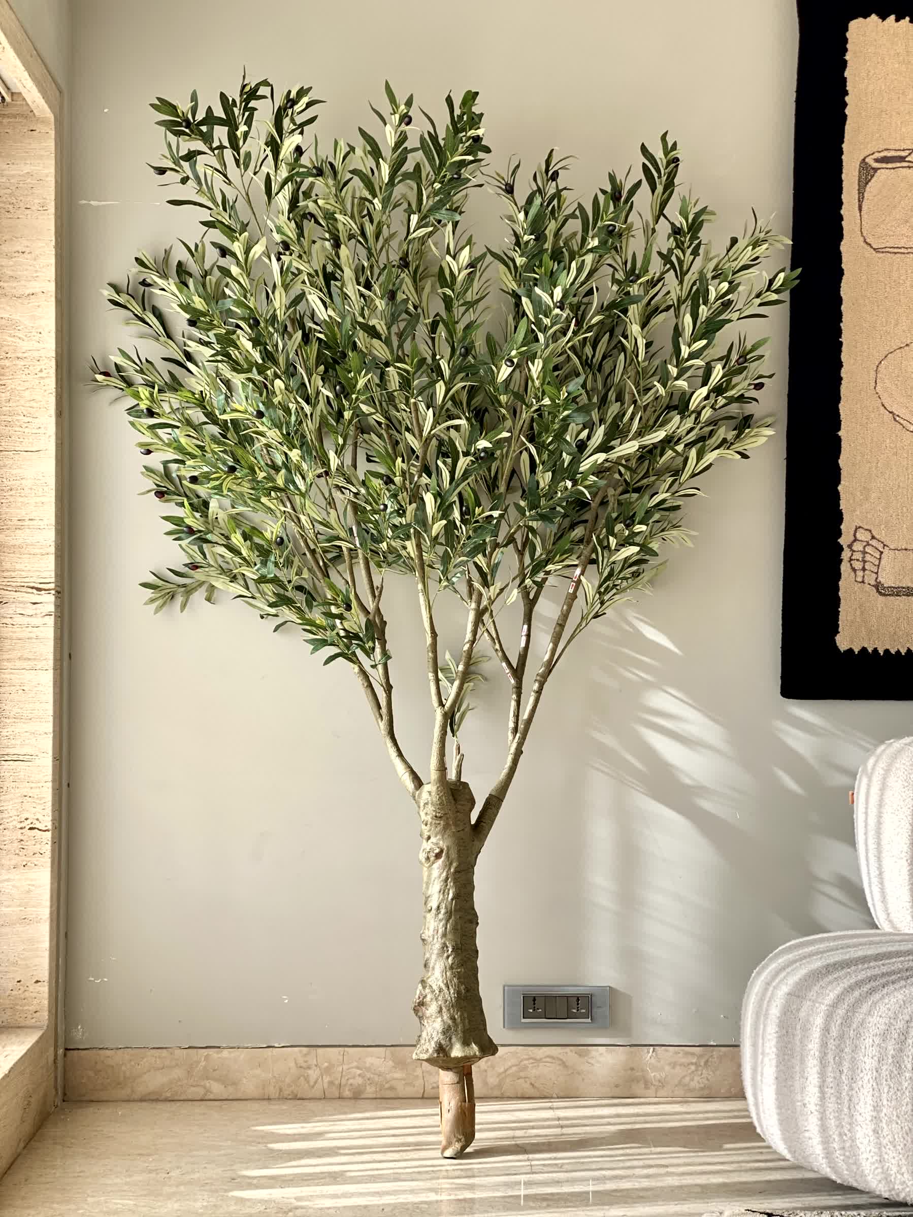 Artificial Mediterria Olive Statement Plant - 7 Feet