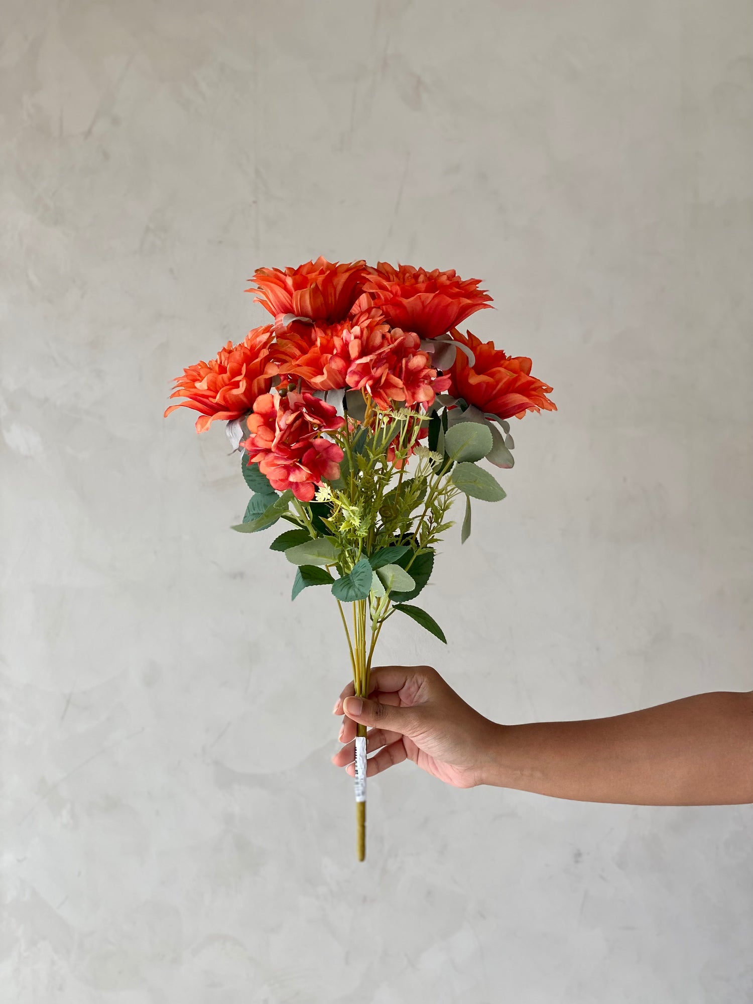 Artificial Daisy Flower Bunch  - Orange