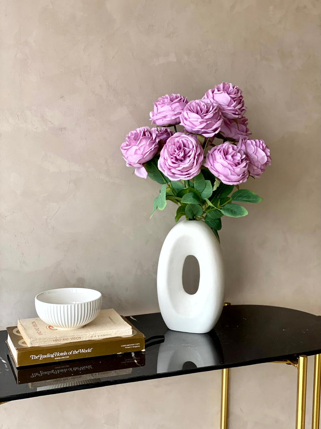 Artificial Breeze Rose Bunch - Lavender