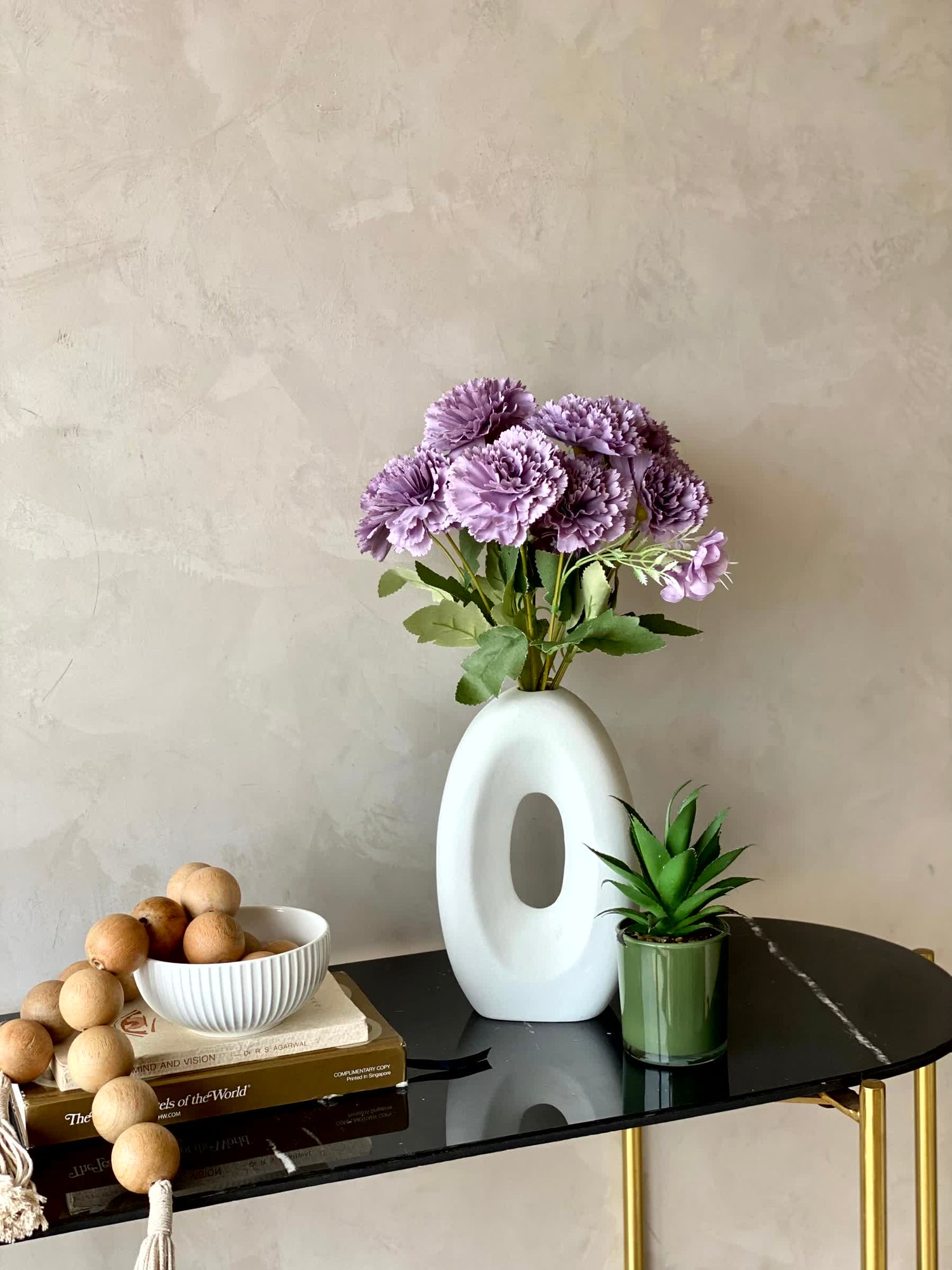 Artificial Western Peony Bunch - Lilac