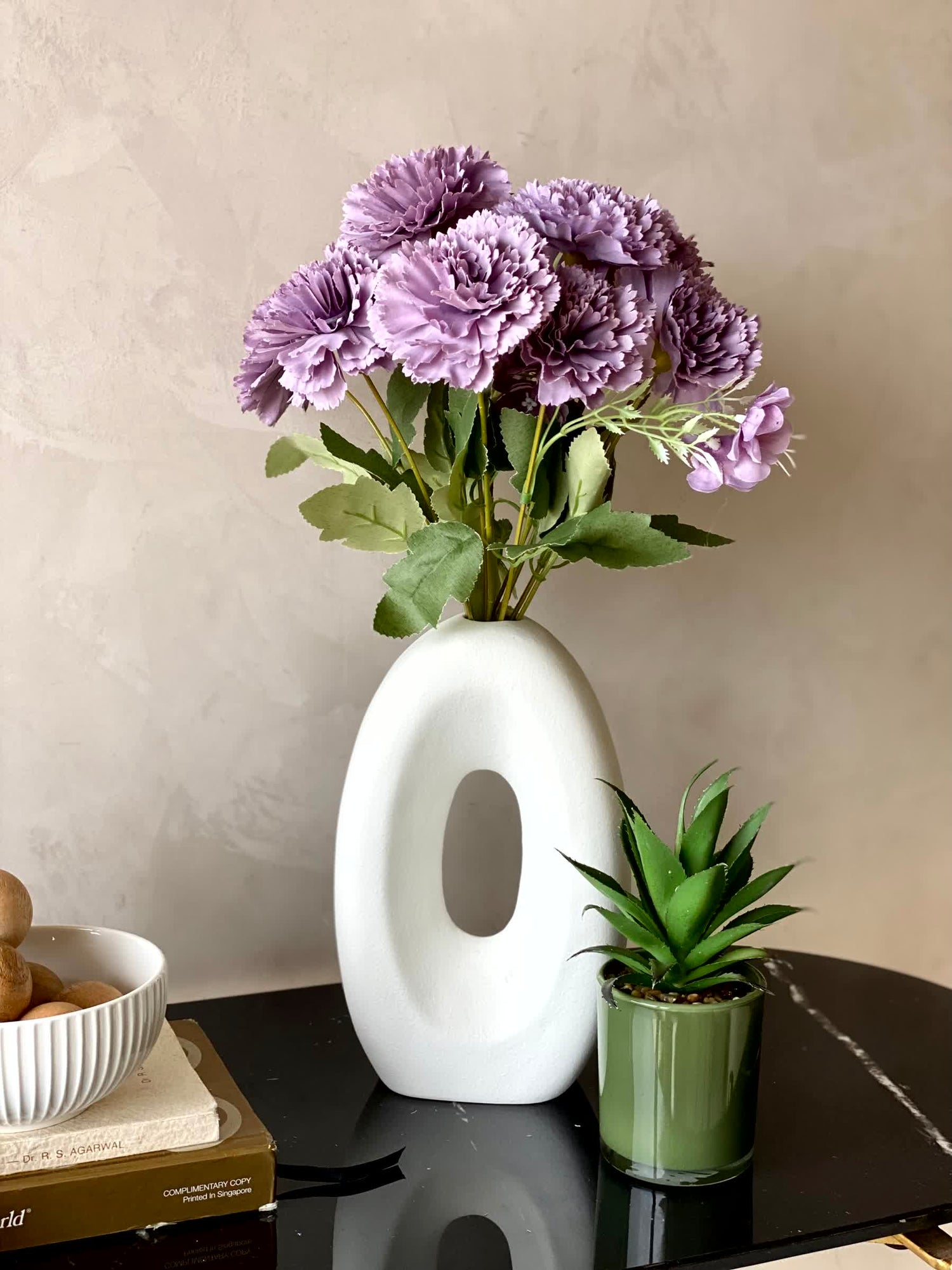 Artificial Western Peony Bunch - Lilac