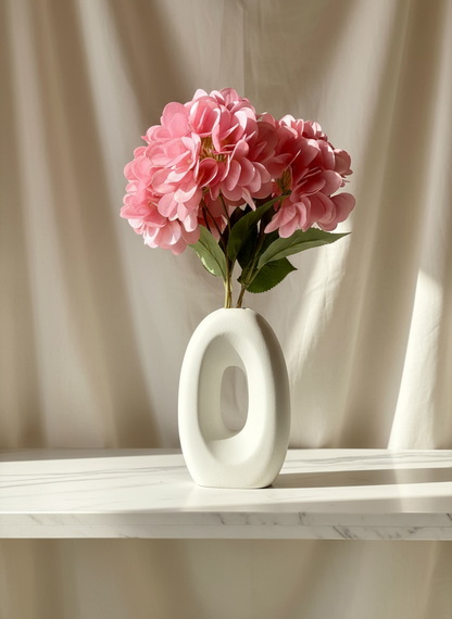 Artificial Floral Hydrangea Flower Bunch - Pink