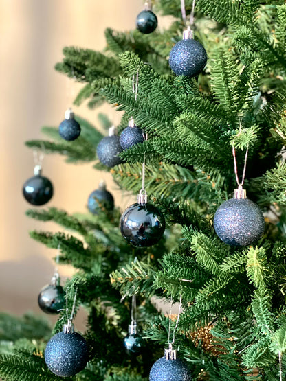 Christmas Aurora Ball Set - Blue (Set of 44)