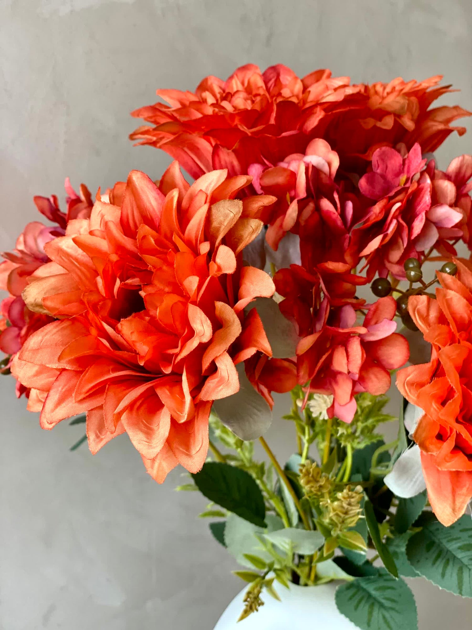 Artificial Daisy Flower Bunch  - Orange