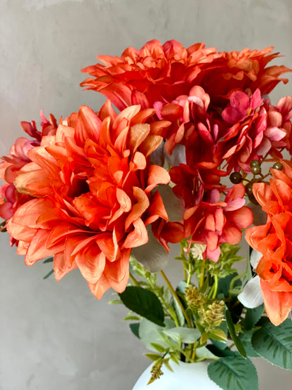 Artificial Daisy Flower Bunch  - Orange