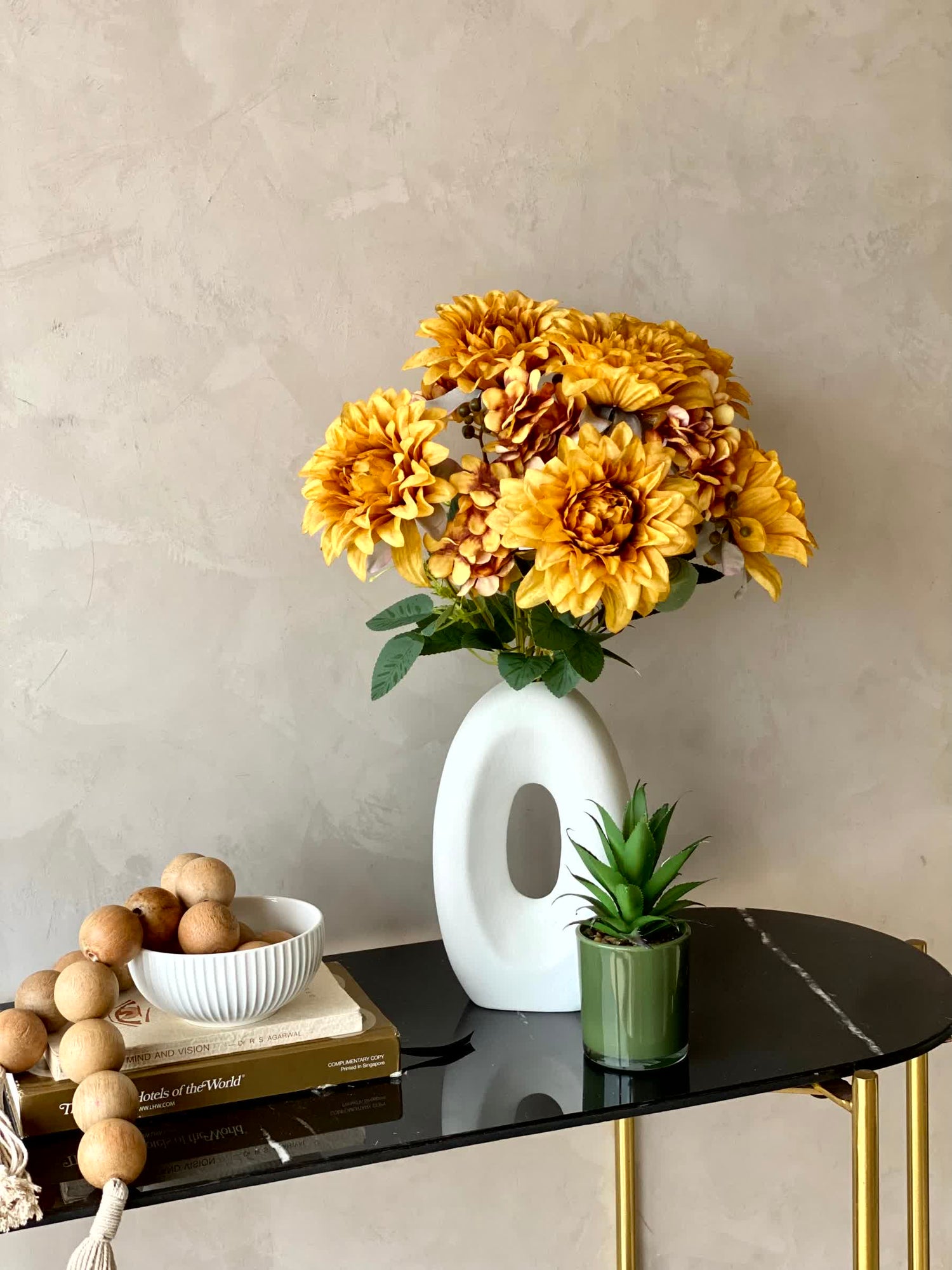 Artificial Daisy Flower Bunch  -  Yellow