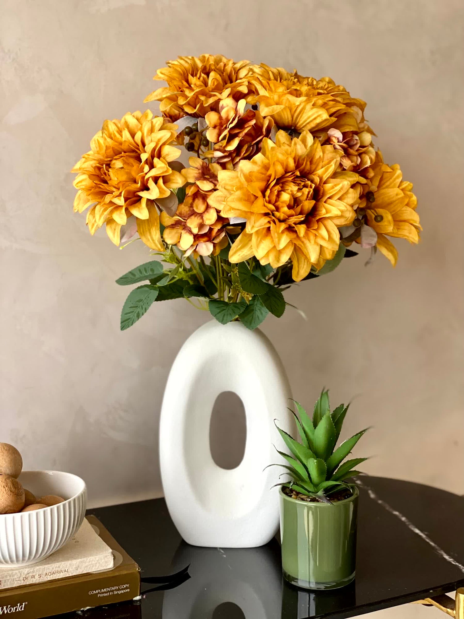 Artificial Daisy Flower Bunch  -  Yellow