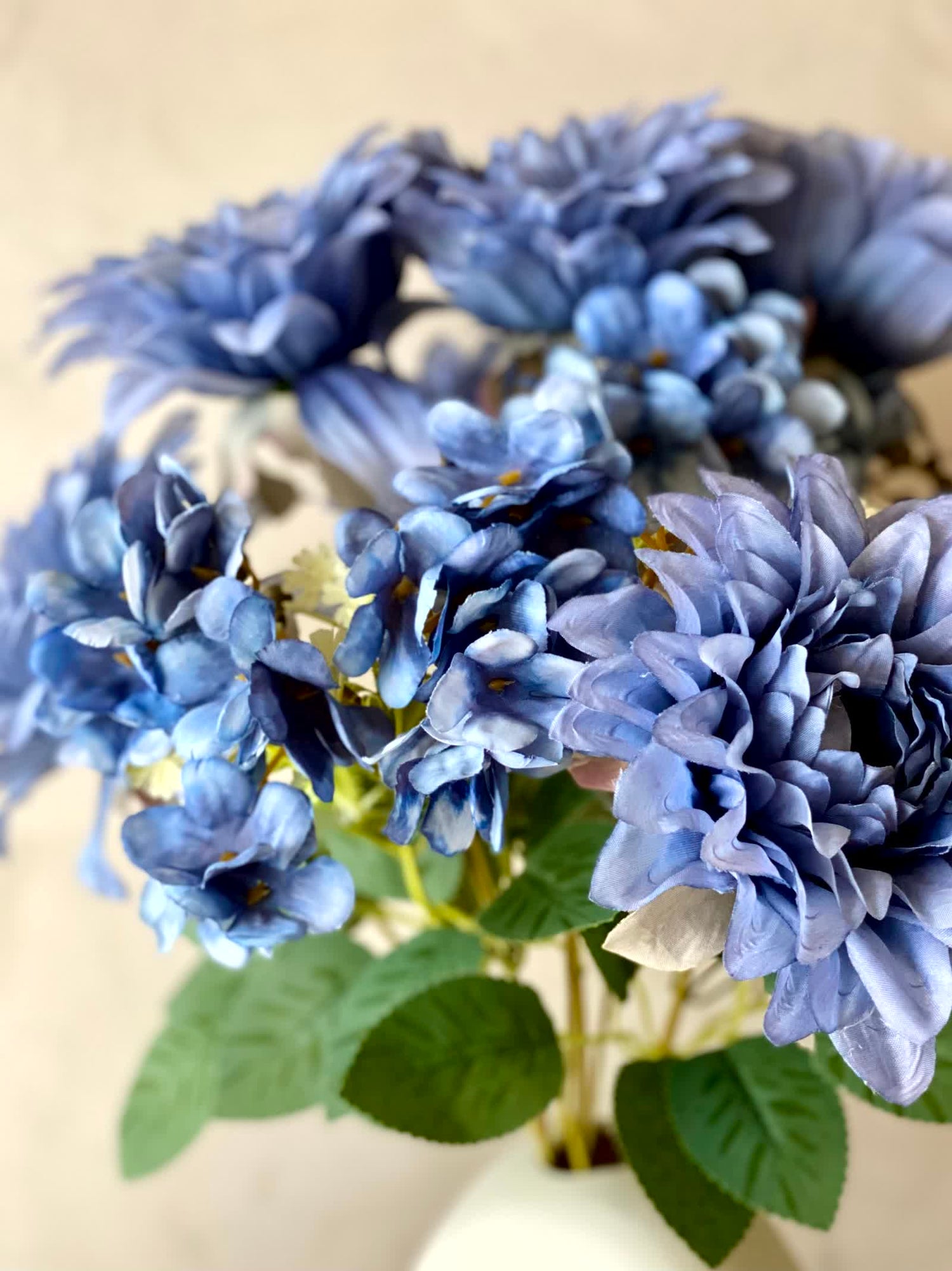 Artificial Daisy Flower Bunch  - Blue
