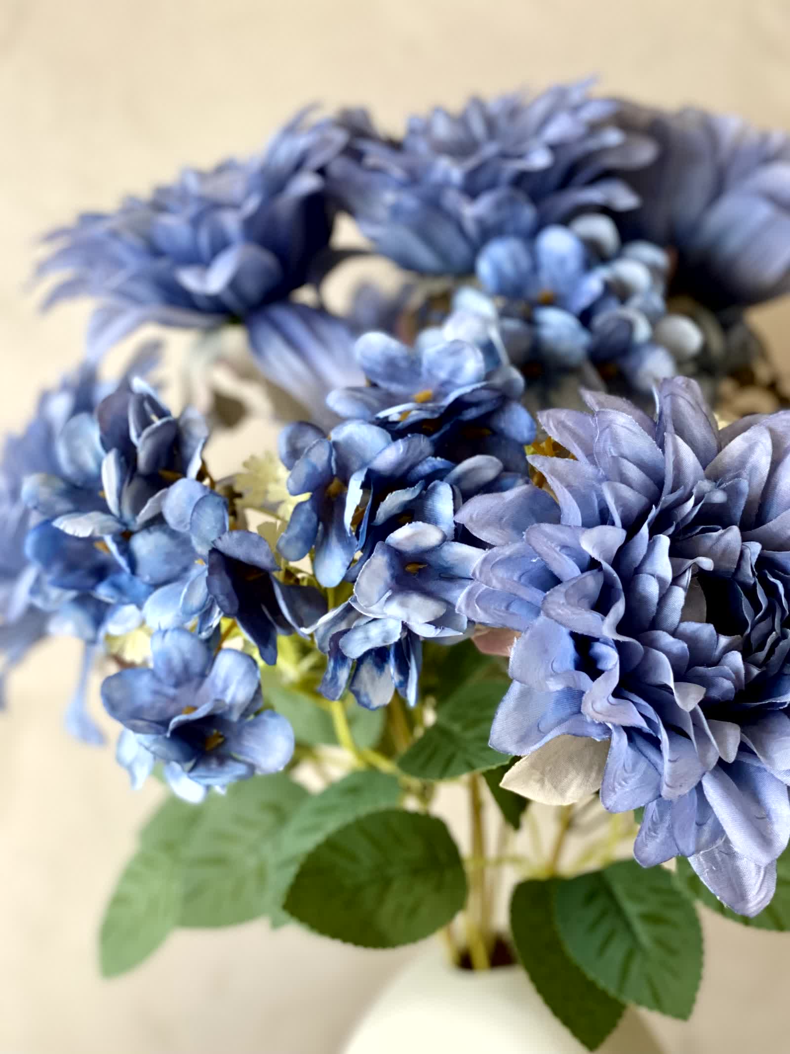 Artificial Daisy Flower Bunch  - Blue