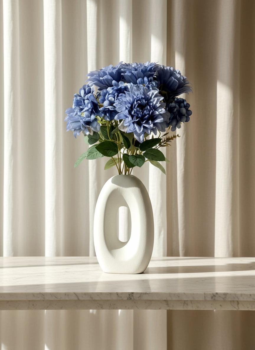 Artificial Daisy Flower Bunch  - Blue