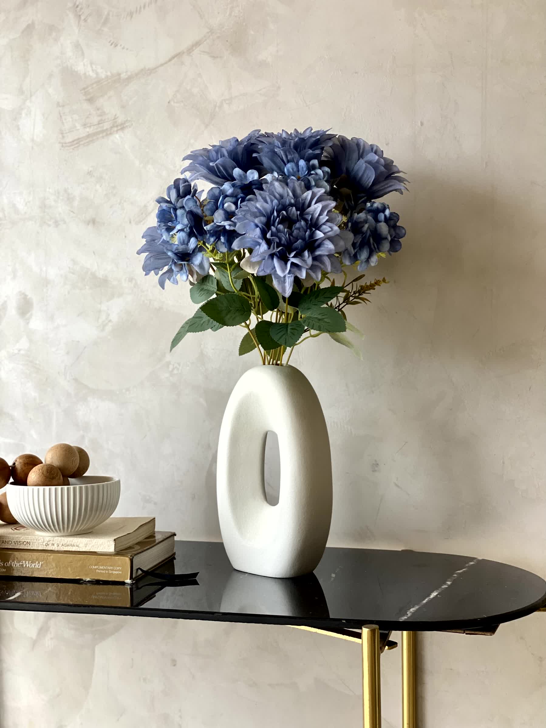 Artificial Daisy Flower Bunch  - Blue