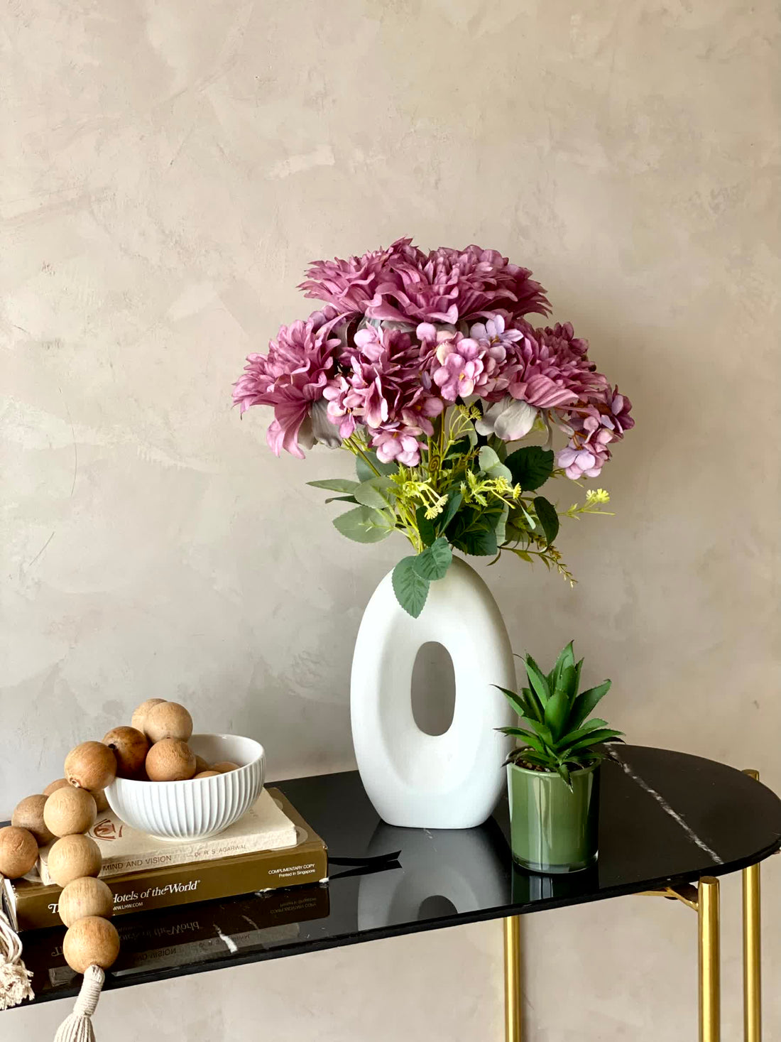 Artificial Daisy Flower Bunch - Purple