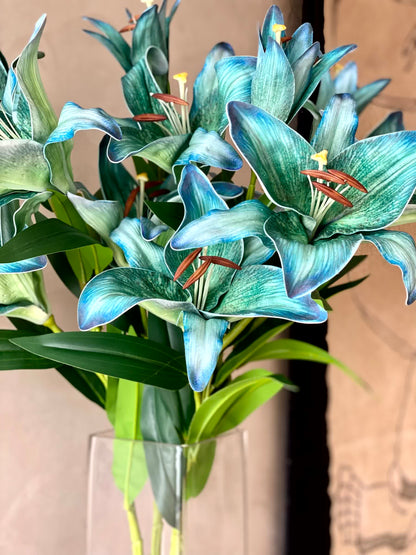 Artificial Mystic Lilly Flower Stem - (One Stem) Green