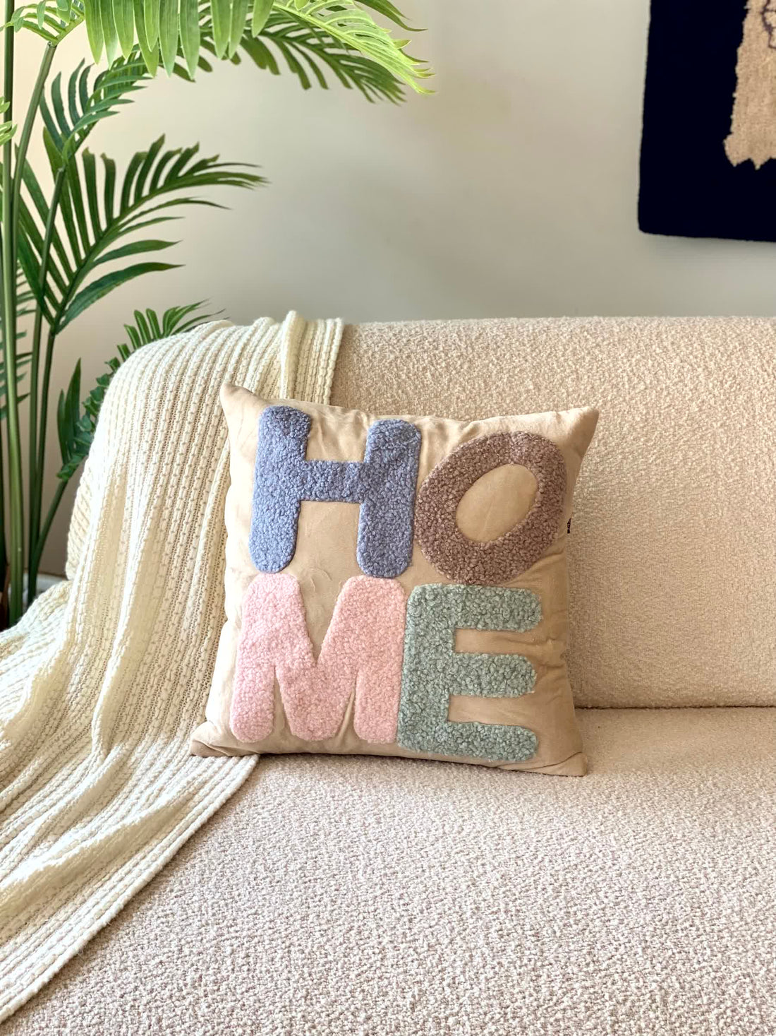Home Cushion Cover - Beige