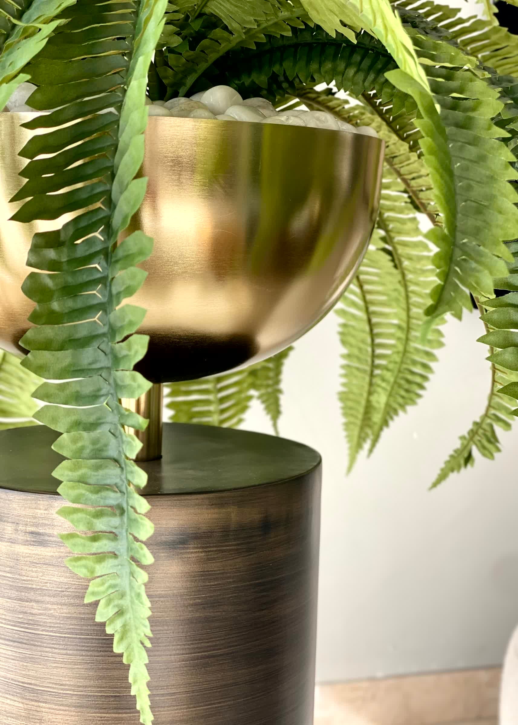 Sabi Fluted Planters - Antique Brown