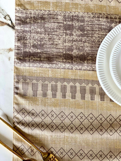 Tribal Brown Table Runner