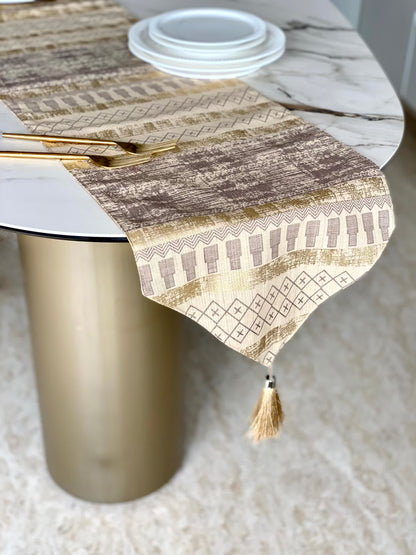 Tribal Brown Table Runner