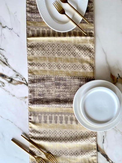 Tribal Brown Table Runner