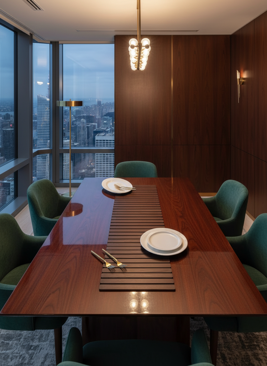 Elm Foldable Table Runner - Dark Brown (3 Feet)