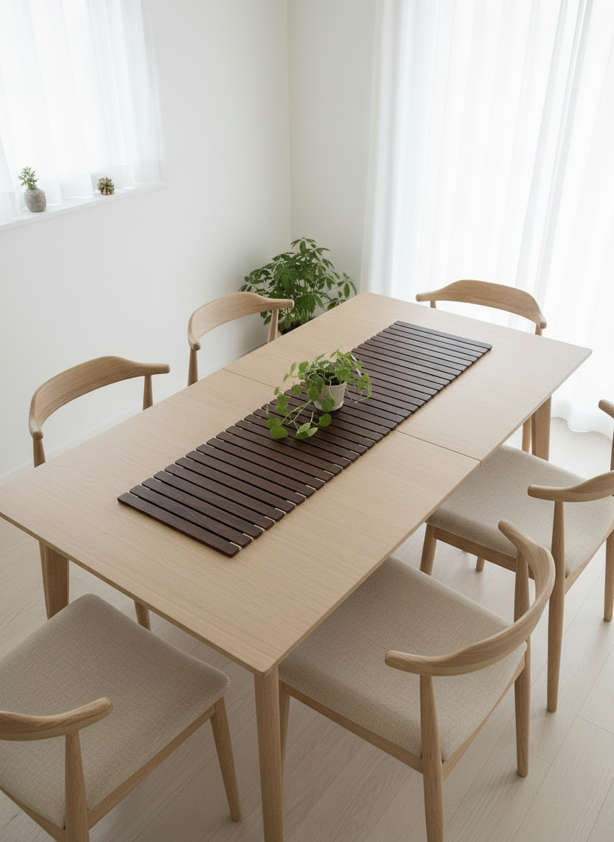 Elm Foldable Table Runner - Dark Brown (3 Feet)