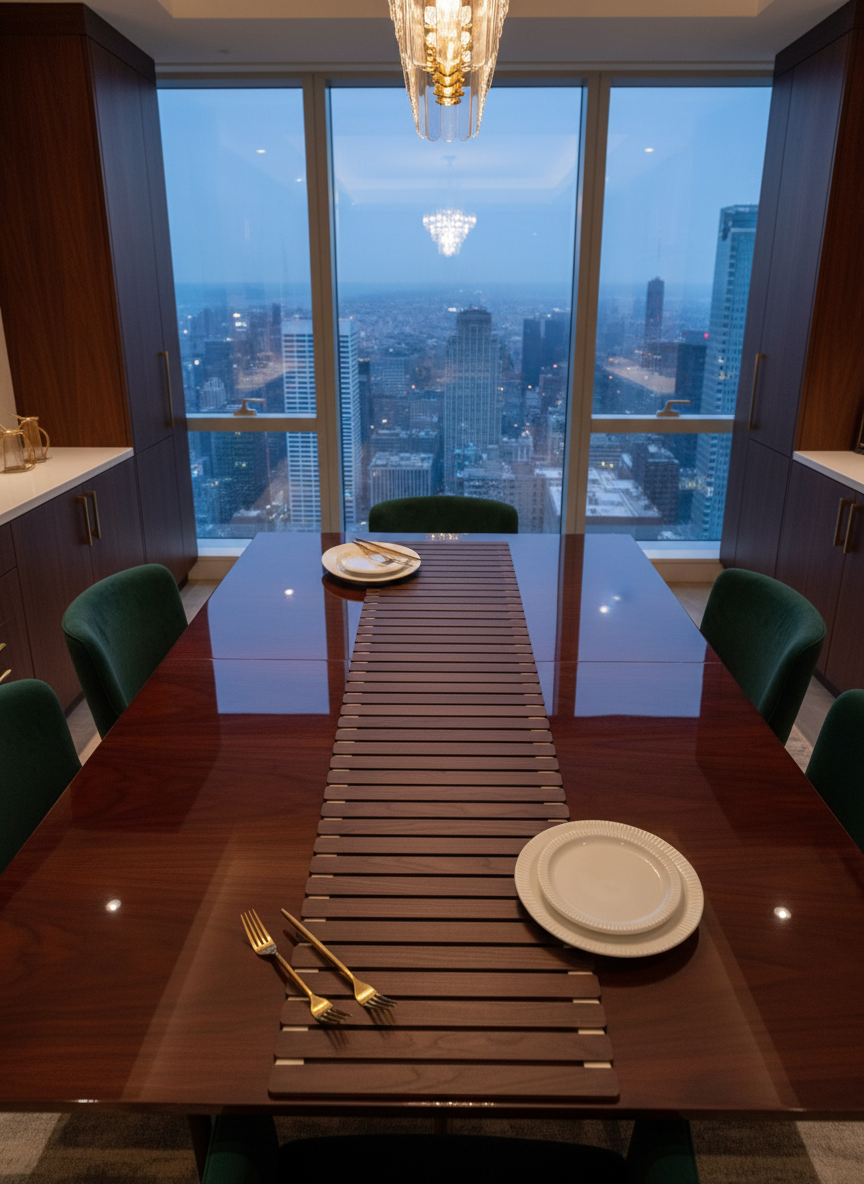 Elm Foldable Table Runner - Dark Brown (6 Feet)