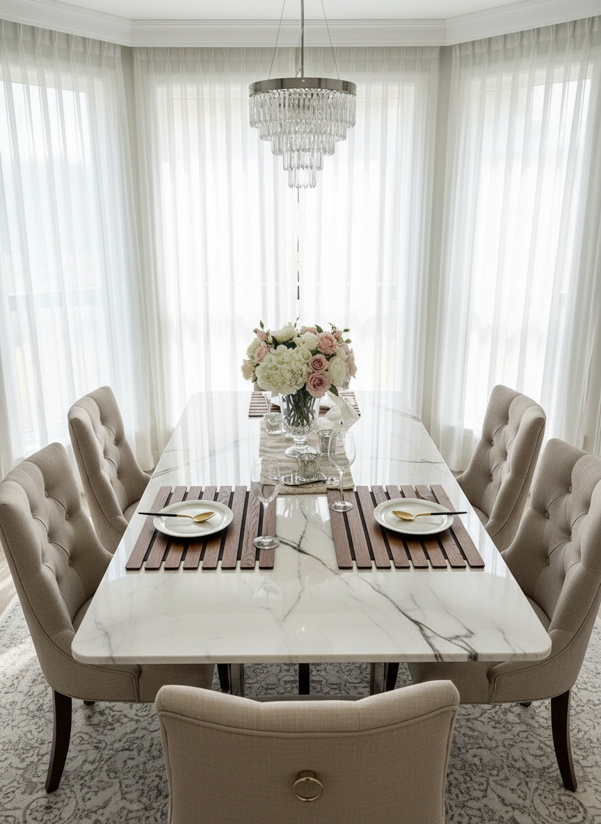 Elm Foldable Table Mats (Set of 2) - Brown