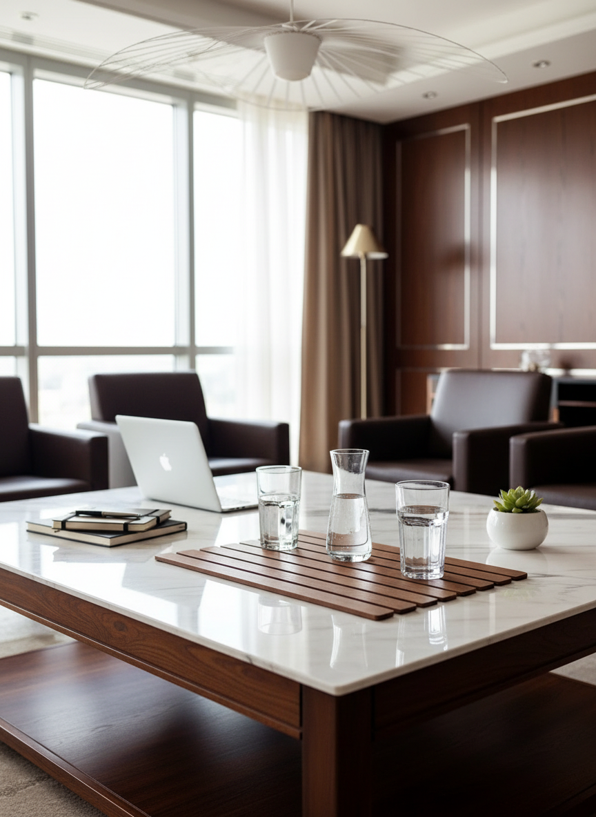 Elm Foldable Table Mats (Set of 2) - Brown