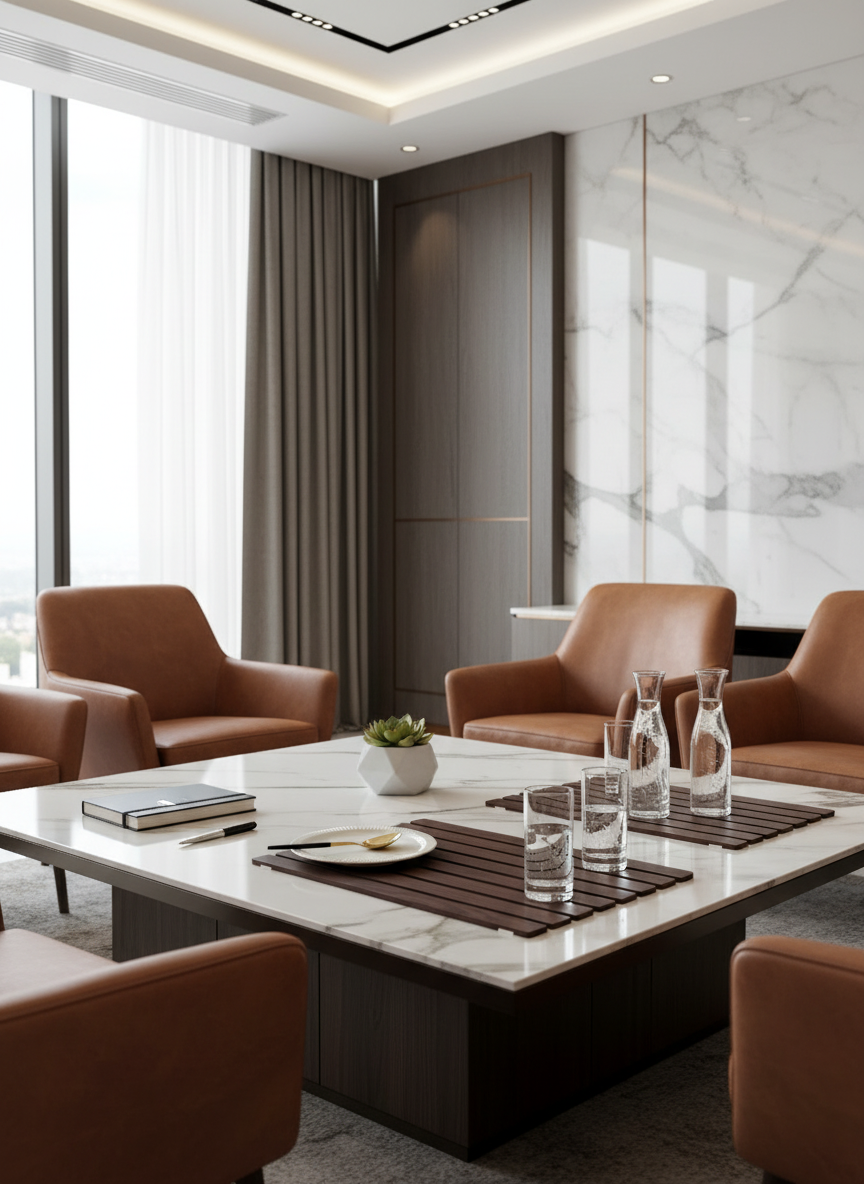 Elm Foldable Table Mats (Set of 2) - Dark Brown