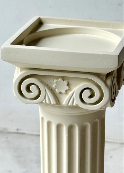 Greek Column Candle Stand - Ivory  - Single Piece- Big