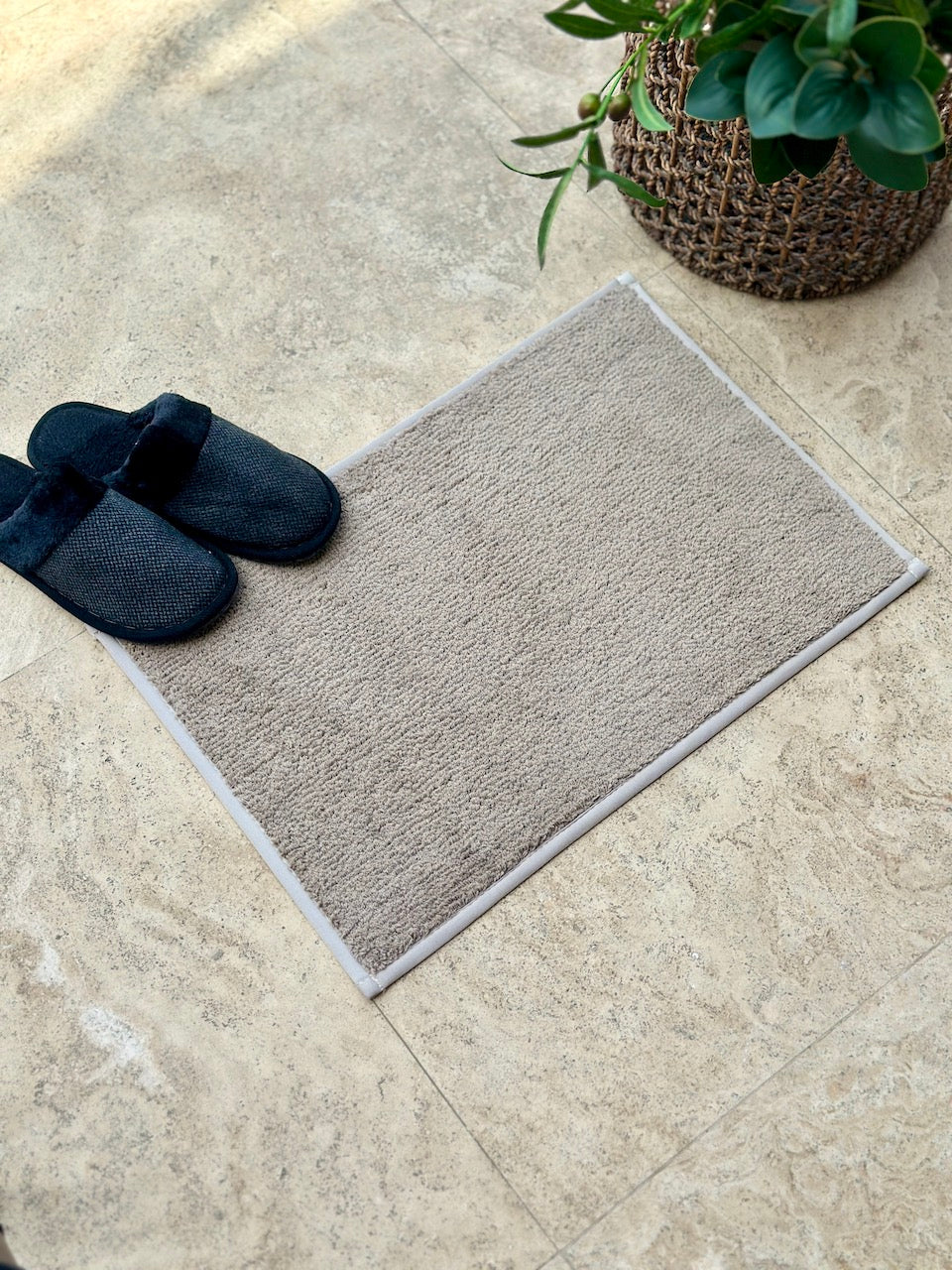 Grey bathroom online mats