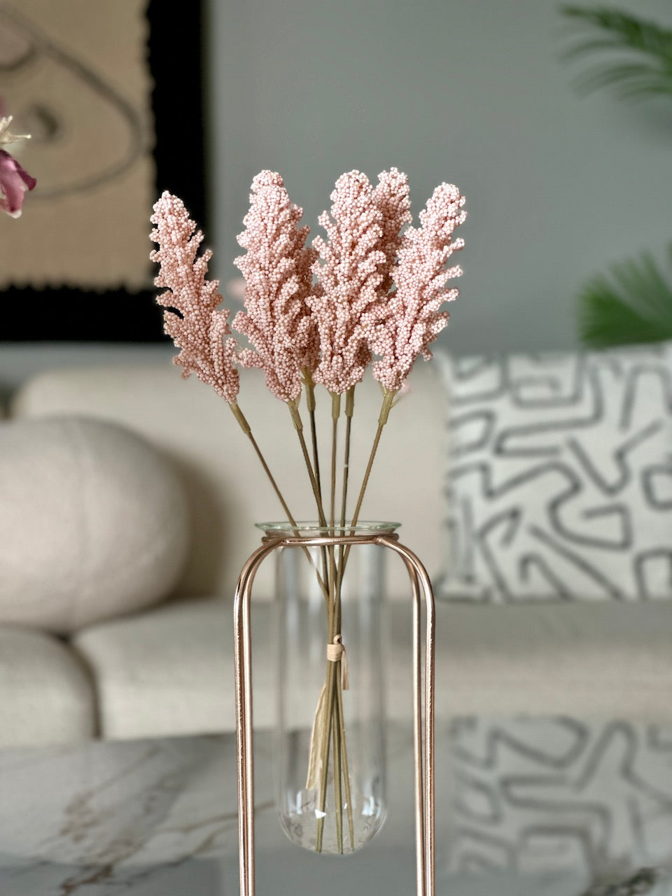 Artificial Wheat Ears Flower - Pink