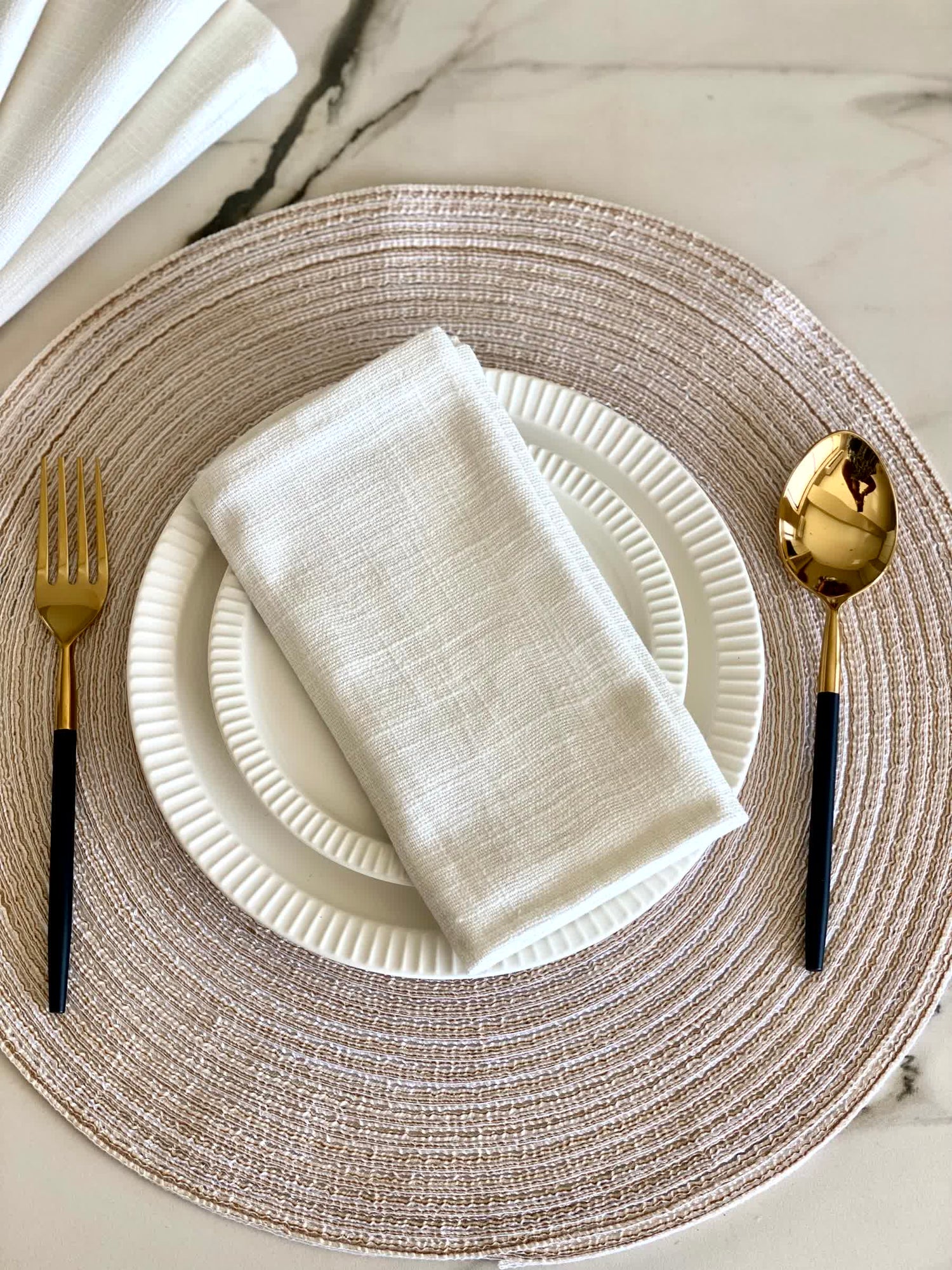 White Table Napkins (Set of 6)