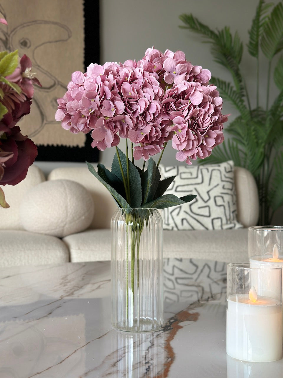 Hydrangea Bouquet - Light Pink