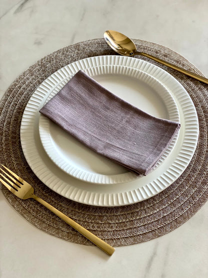 Grey Table Napkins (Set of 6)