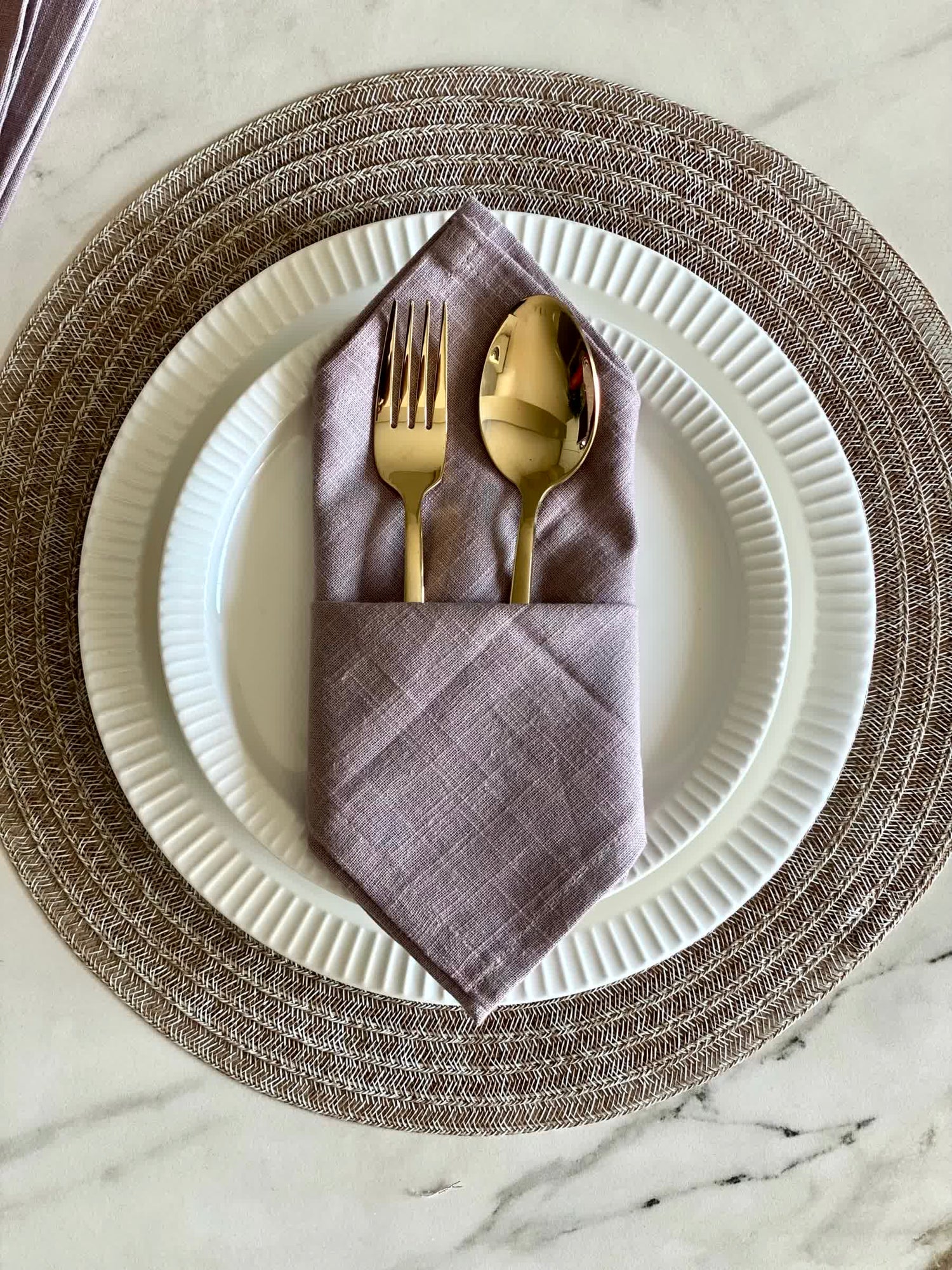 Grey Table Napkins (Set of 6)