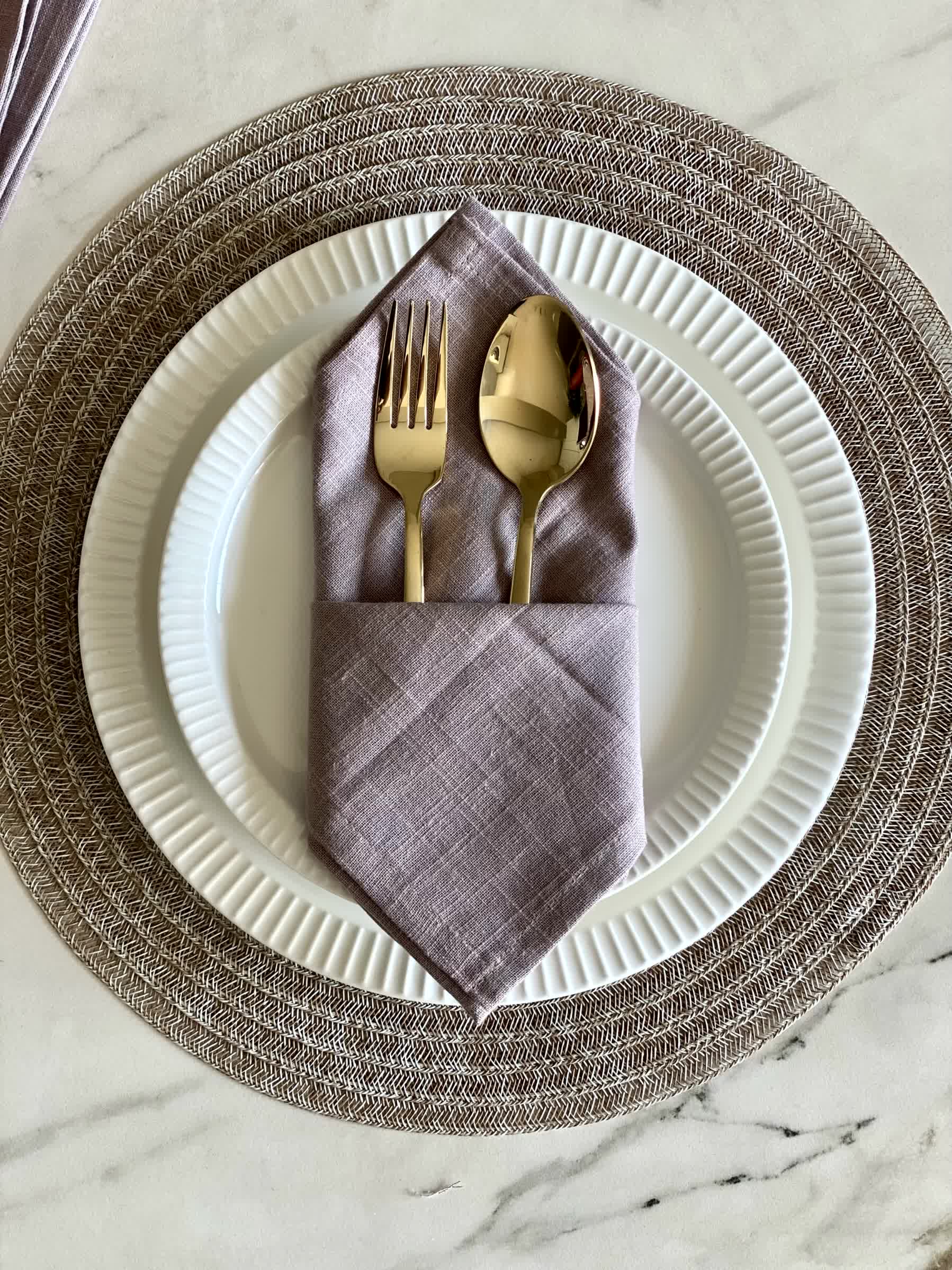 Grey Table Napkins (Set of 6)