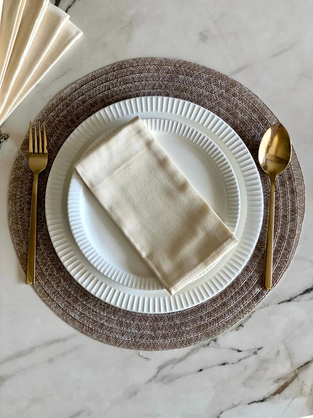 White Table Napkins (Set of 6)