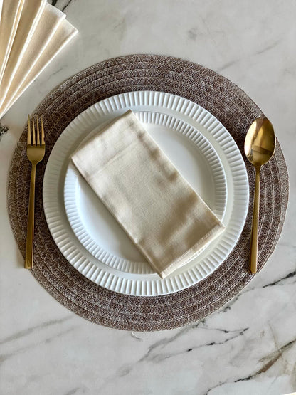 White Table Napkins (Set of 6)