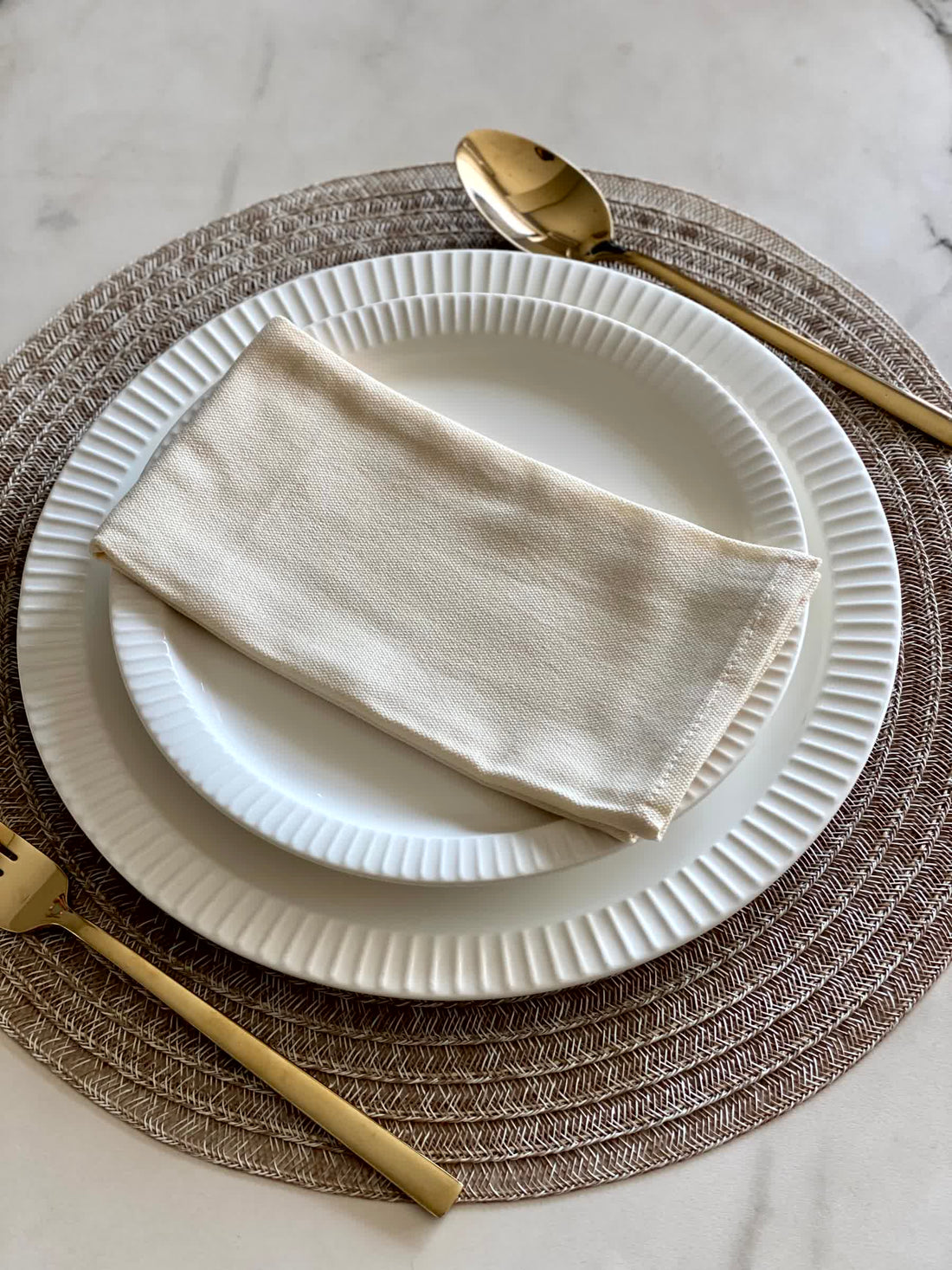 White Table Napkins (Set of 6)