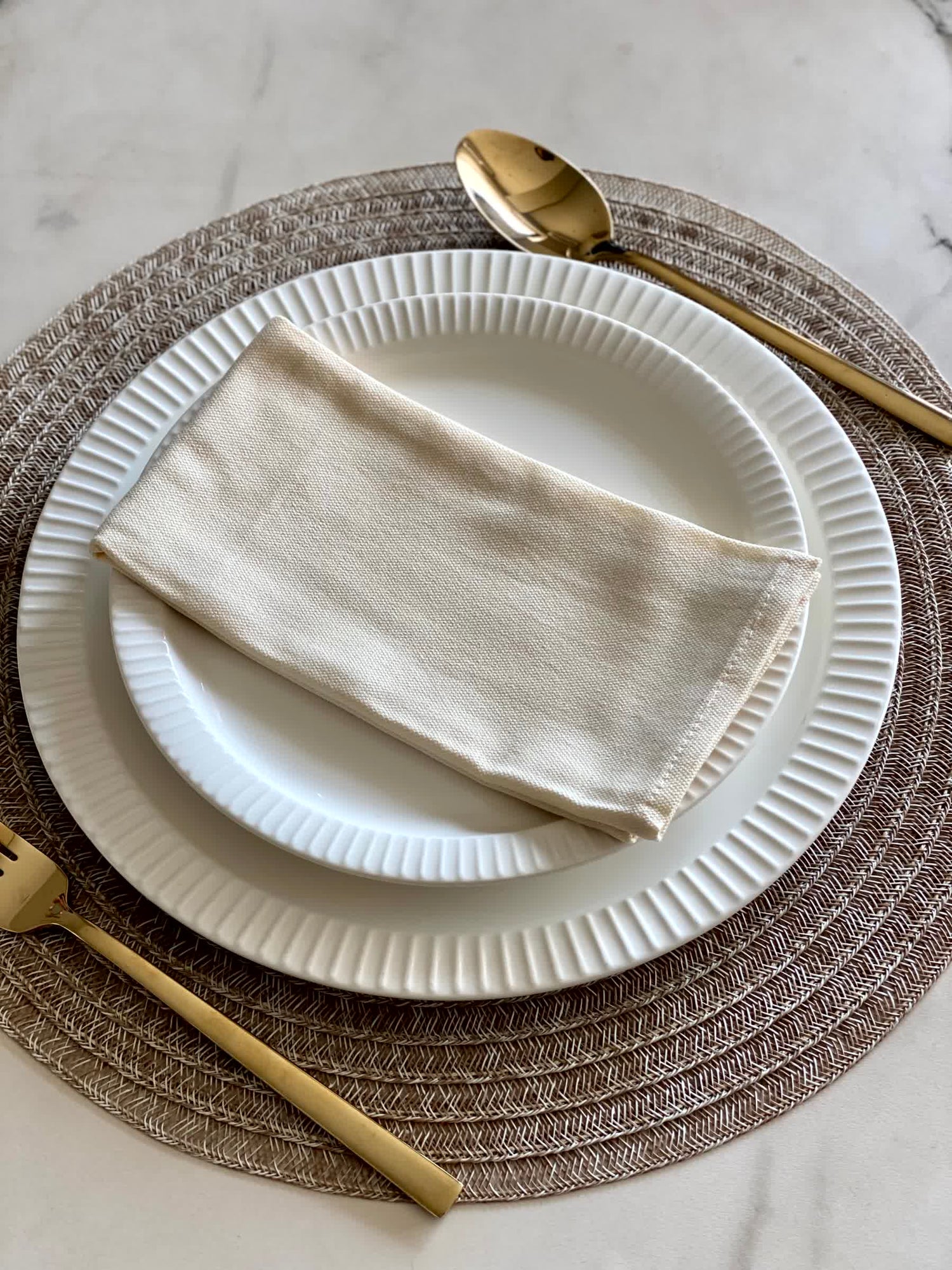 White Table Napkins (Set of 6)