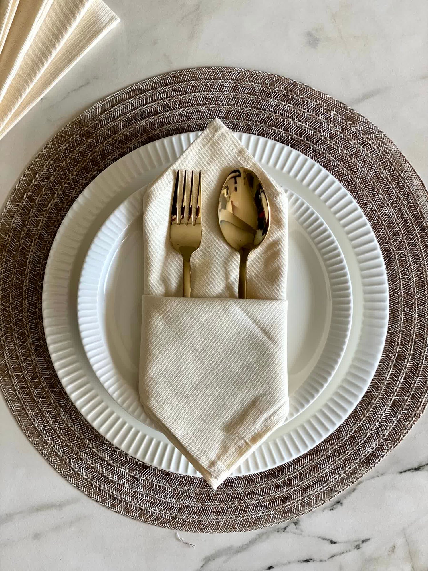 White Table Napkins (Set of 6)