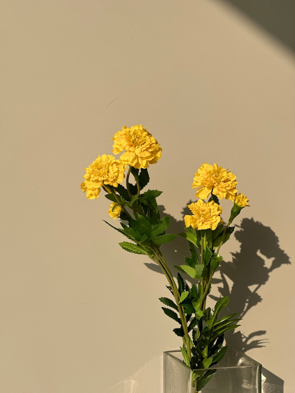 Thai Artificial Marigold - Yellow