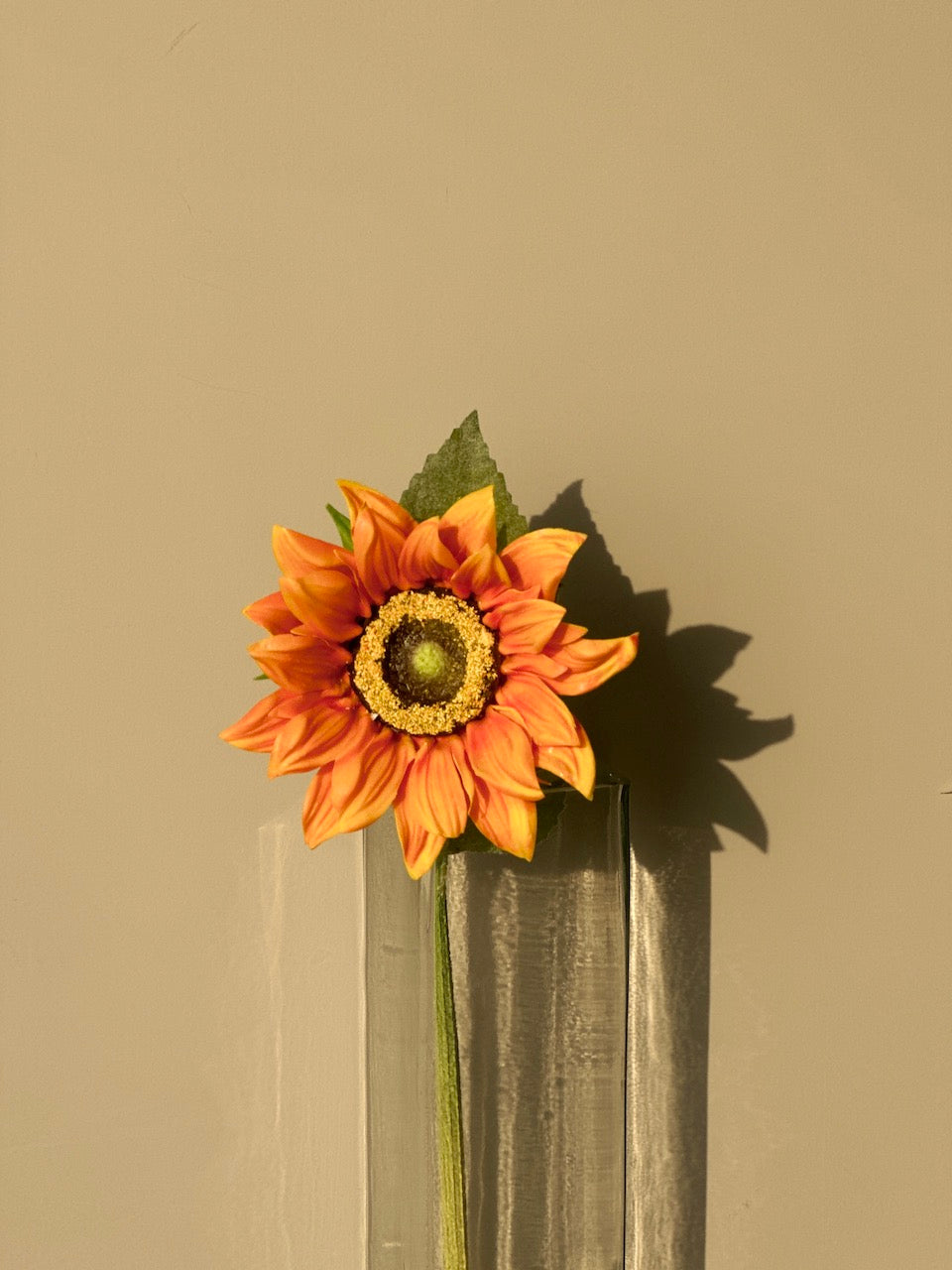 Artificial Sunflower Stick - Orange
