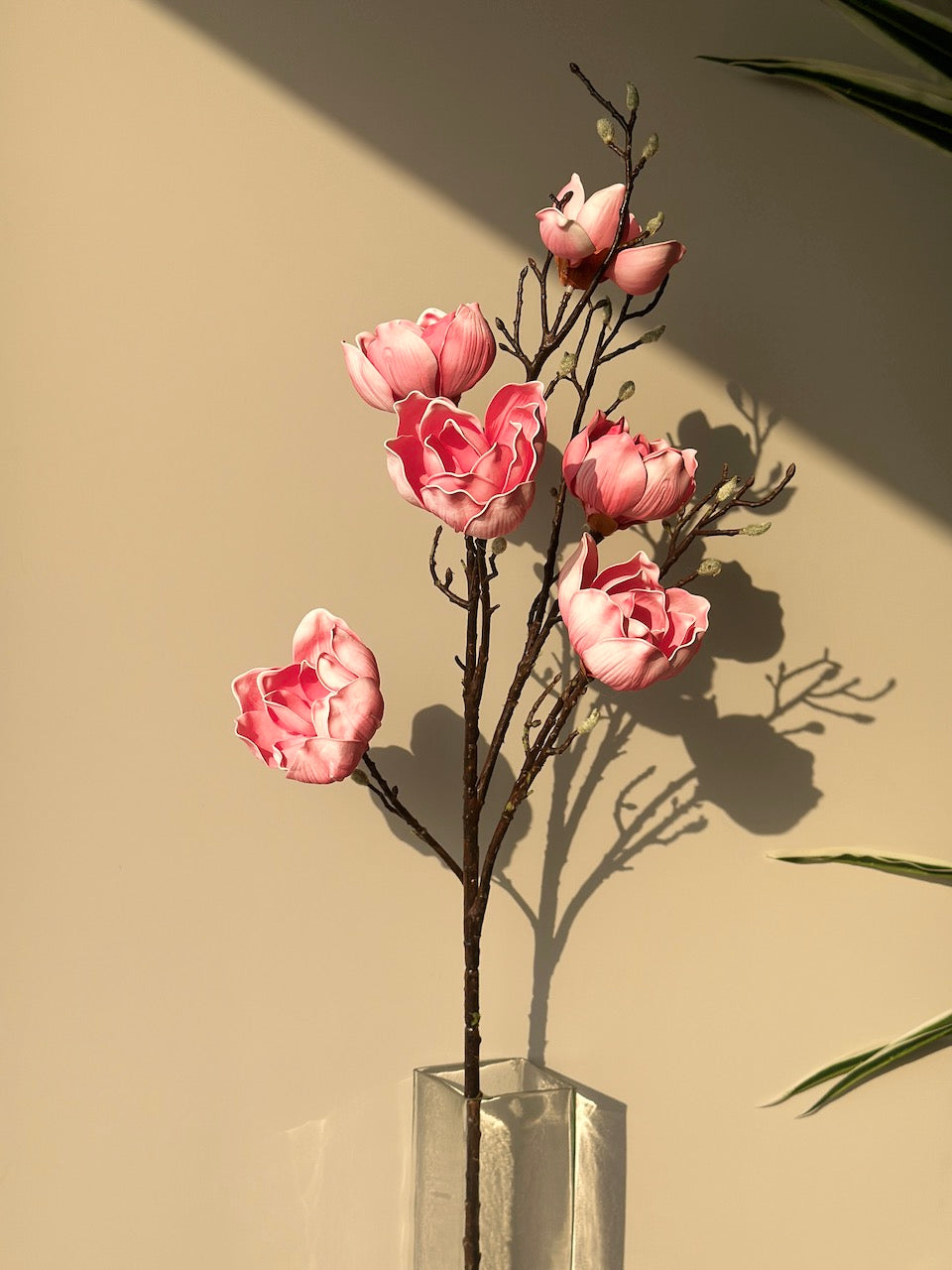 Artificial Magnolia Flower - Light Pink