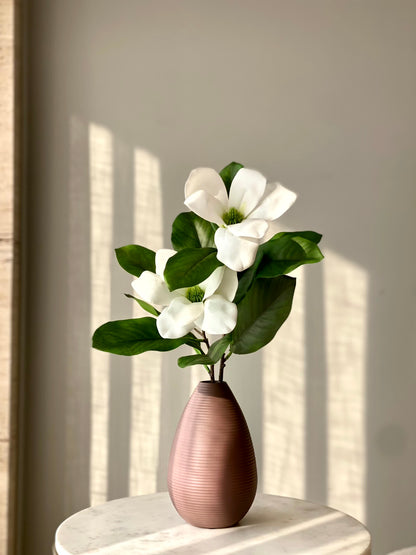 Artificial Magnolia Silk Flower Stem (One Stem)