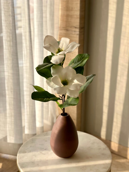 Artificial Magnolia Silk Flower Stem (One Stem)