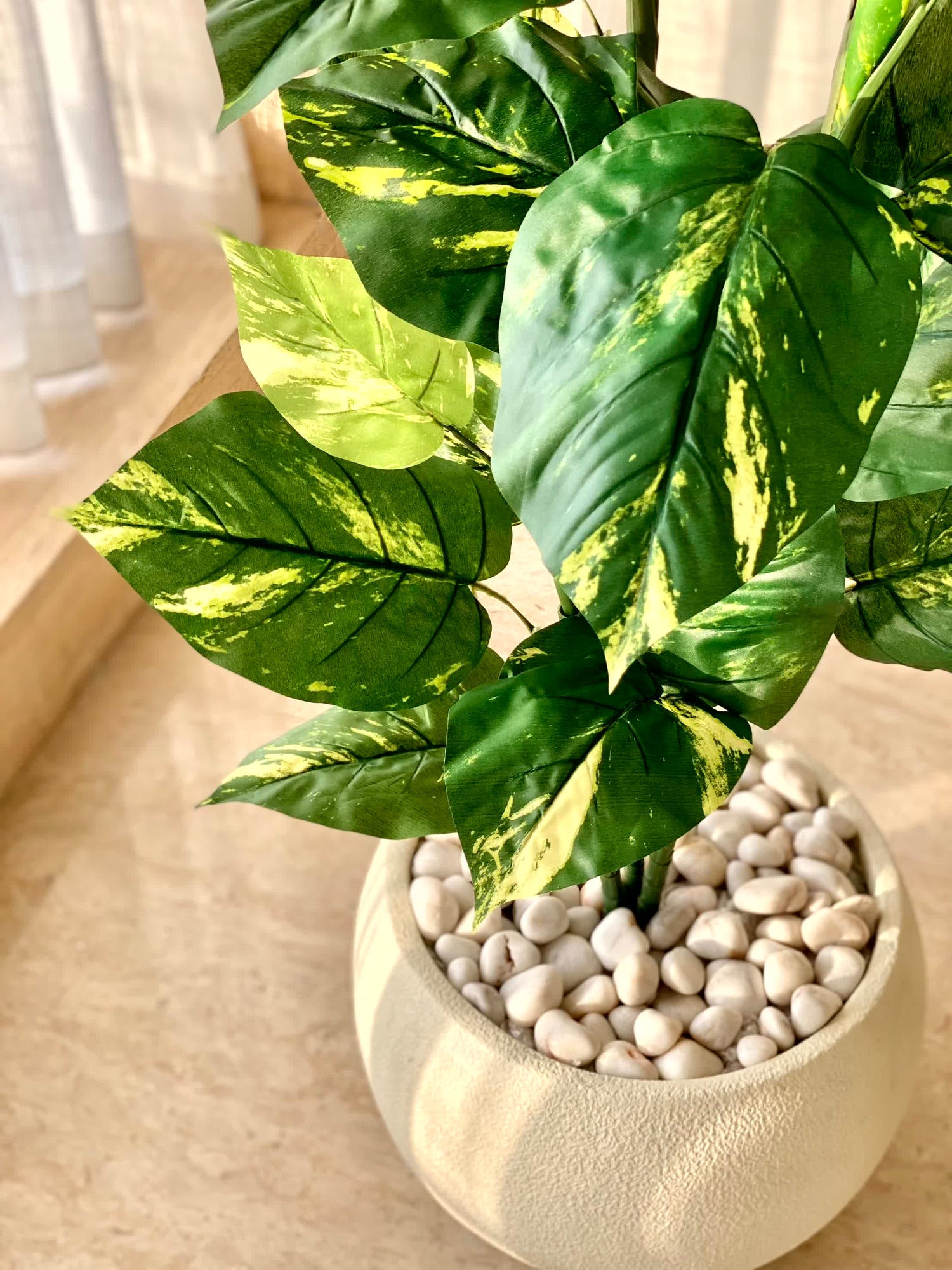 artificial golden pothos plant Artificial Variegated Pothos Plant