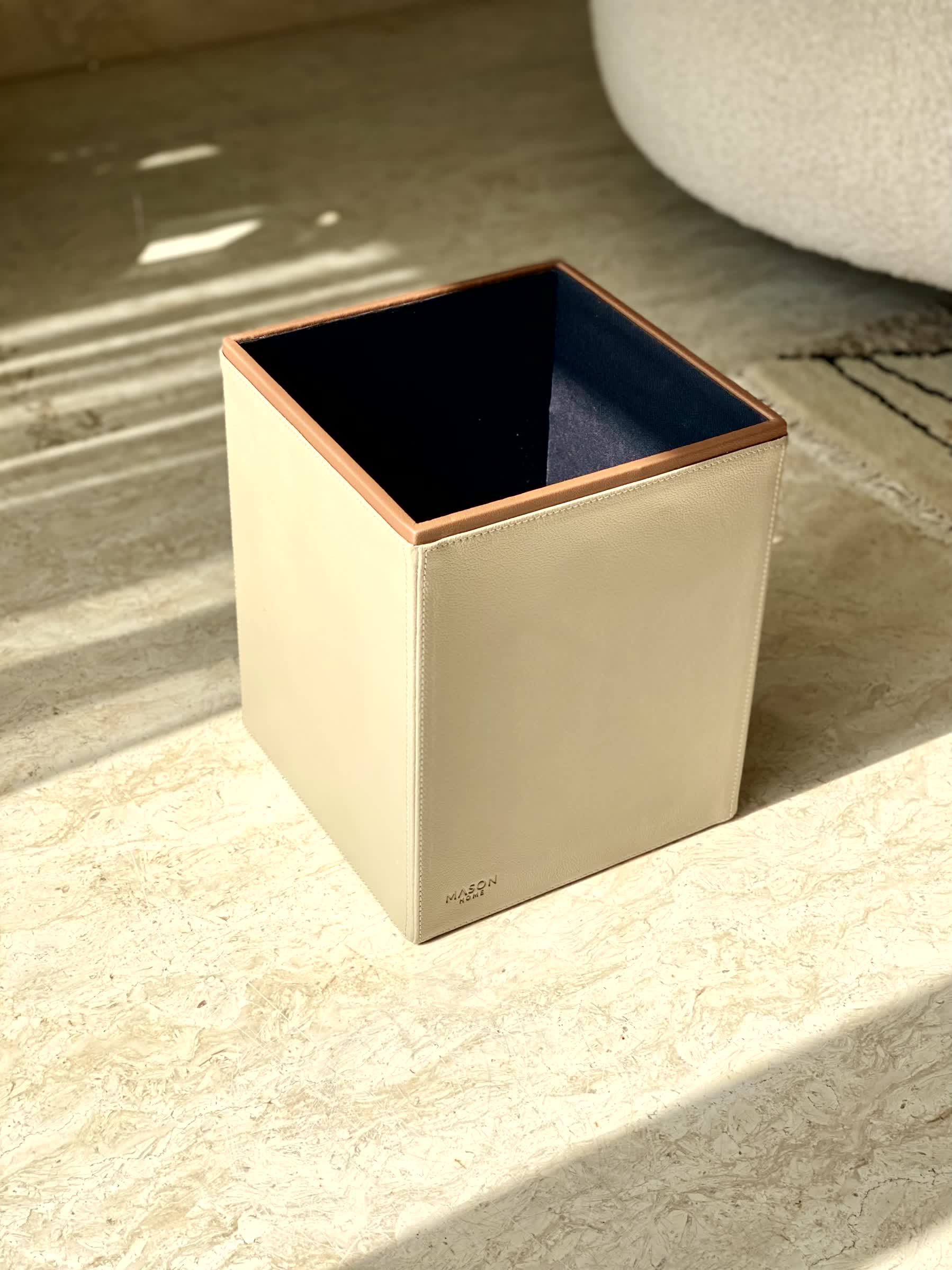 Naples Taupe Square Dustbin